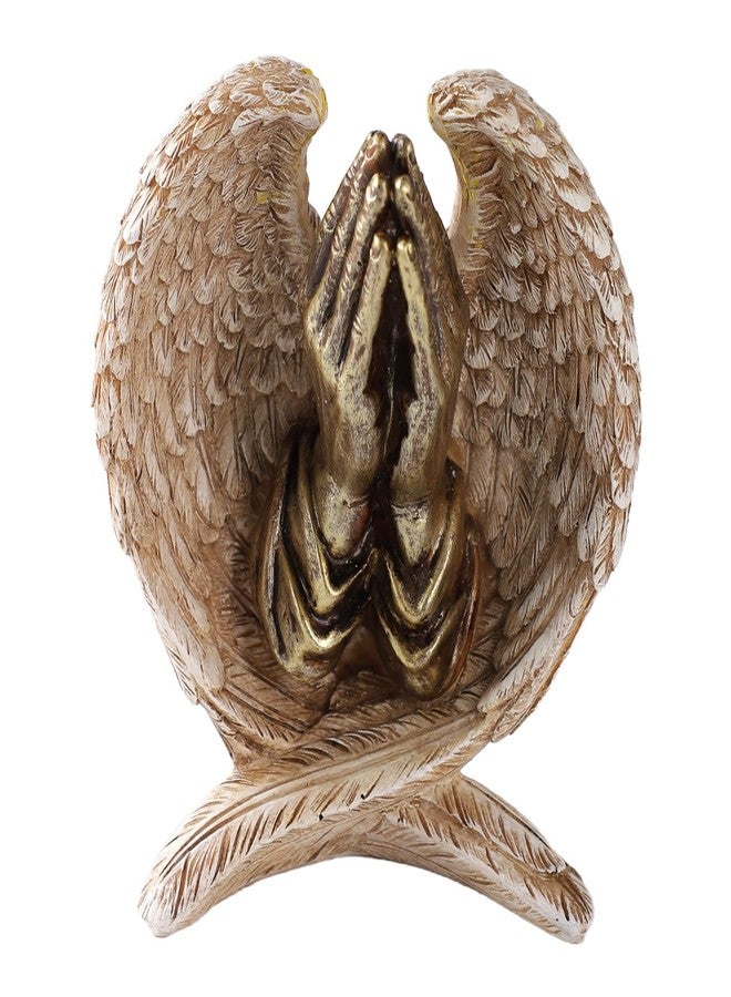 TALPGOD Angel Wings with Praying Hands Statue,Angel Statues for Home Decor,Guardian Angel Figurines for Catholic Decor,Garden Angels Outdoor Statue,Catholic Statues Angel Gifts for Women - Image 1
